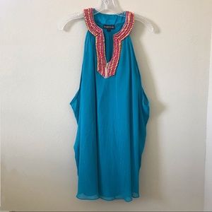 Blue Halter Dress